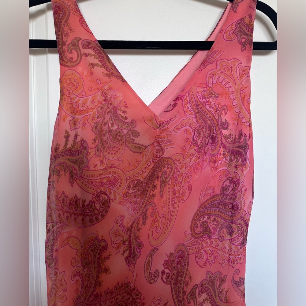 Vintage Meghan Matthew’s Pink Paisley Dress - Picture 2 of 4